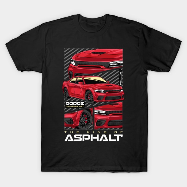 Iconic Charger SRT Car T-Shirt by milatees